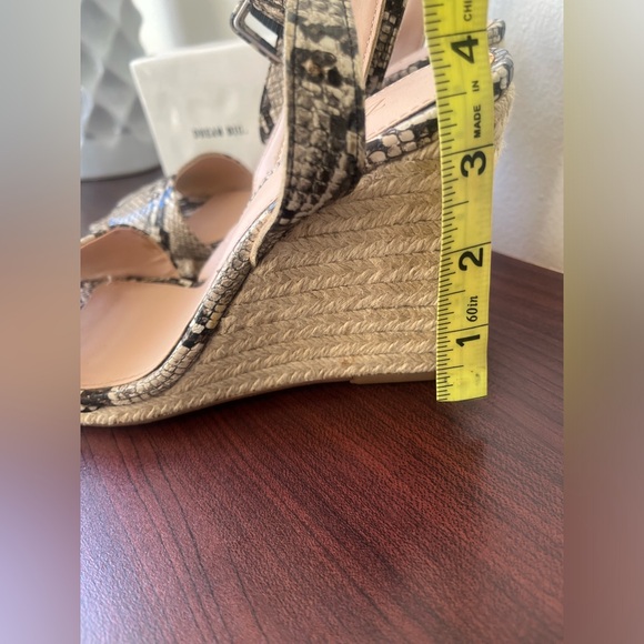 ZARA EUC Faux Snake skin espadrille Wedge Sandals ⭐️🎉 - Picture 4 of 5